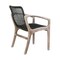 Armen Living Brighton Outdoor Patio Dining Chair in Light Eucalyptus Wood and Charcoal Rope 840254332386 - alternate 10
